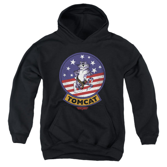 Top Gun Kids Hoodie Tomcat Patch Black Hoody - Yoga Clothing for You