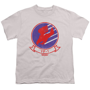 Top Gun Kids T-Shirt VF-1 Logo Silver Tee - Yoga Clothing for You