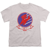 Top Gun Kids T-Shirt VF-1 Logo Silver Tee - Yoga Clothing for You