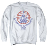 Top Gun Sweatshirt Volleyball Tournament White Pullover - Yoga Clothing for You