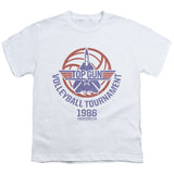 Top Gun Kids T-Shirt Volleyball Tournament White Tee - Yoga Clothing for You