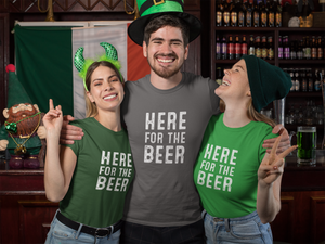 St Patricks Day Here for the Beer Shirt - Yoga Clothing for You