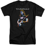 David Gilmour Tall T-Shirt Classic Portrait Black Tee - Yoga Clothing for You