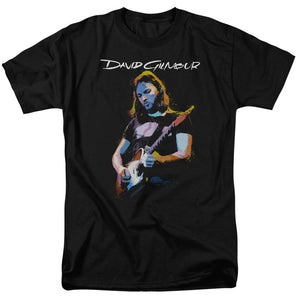 David Gilmour T-Shirt Classic Portrait Black Tee - Yoga Clothing for You