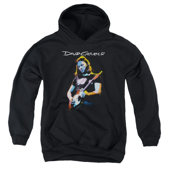 David Gilmour Kids Hoodie Classic Portrait Black Hoody - Yoga Clothing for You