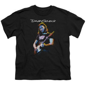 David Gilmour Kids T-Shirt Classic Portrait Black Tee - Yoga Clothing for You