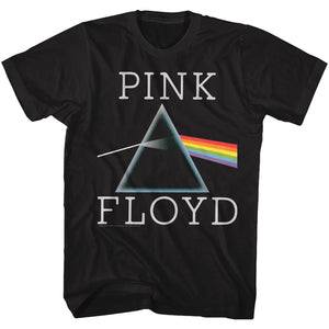 Pink Floyd T-Shirt Prism Logo Black Tee - Yoga Clothing for You