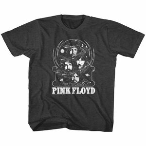 Pink Floyd Toddler T-Shirt Head Shots in the Galaxy Black Heather Tee - Yoga Clothing for You