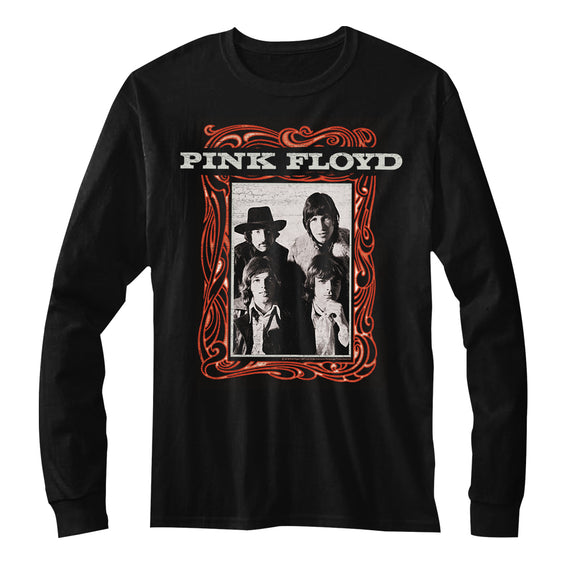 Pink Floyd Long Sleeve T-Shirt Portrait Black Tee - Yoga Clothing for You