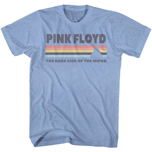 Pink Floyd T-Shirt The Dark Side of the Moon Light Blue Heather Tee - Yoga Clothing for You