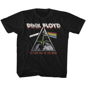 Pink Floyd Kids T-Shirt The Dark Side of the Moon Galaxy in Prism Black Tee - Yoga Clothing for You