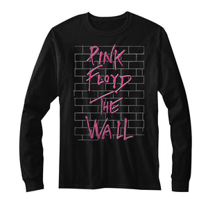 Pink Floyd Long Sleeve T-Shirt The Wall Black Tee - Yoga Clothing for You