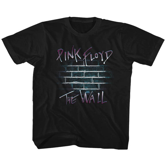 Pink Floyd Kids T-Shirt The Wall Purple Gradient Black Tee - Yoga Clothing for You