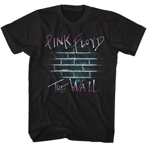 Pink Floyd T-Shirt The Wall Purple Gradient Black Tee - Yoga Clothing for You