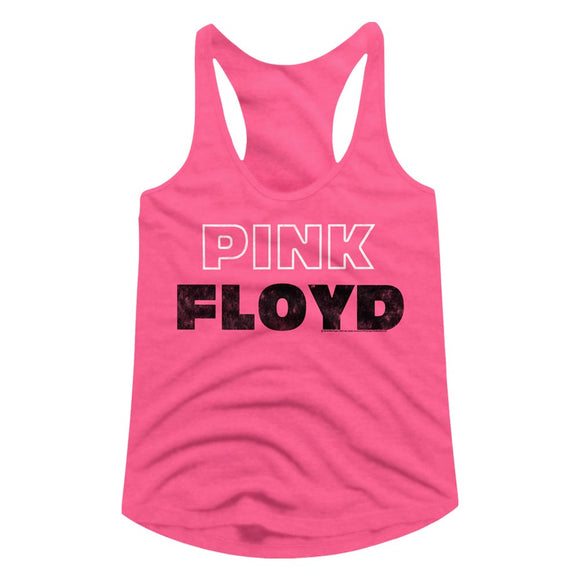 Pink Floyd Ladies Racerback Hot Pink Tank - Yoga Clothing for You