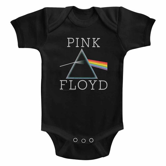 Pink Floyd Infant Bodysuit Prism Logo Black Romper - Yoga Clothing for You