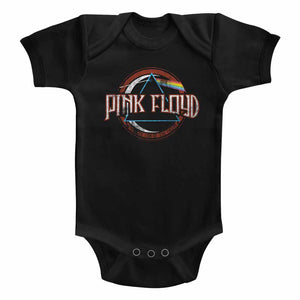 Pink Floyd Infant Bodysuit Distressed The Dark Side of The Moon Black Romper - Yoga Clothing for You