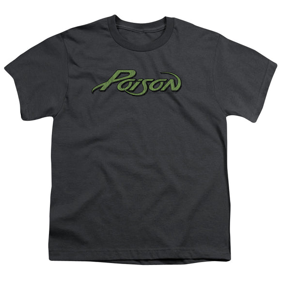 Poison Kids T-Shirt Logo Charcoal Tee - Yoga Clothing for You