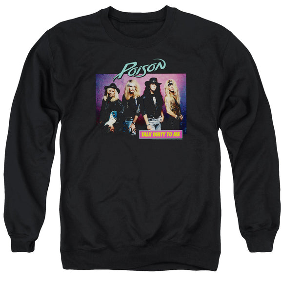 Poison Sweatshirt Talk Dirty To Me Black Pullover - Yoga Clothing for You