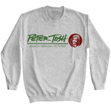 Peter Tosh Legacy Reggae Activism Logo Grey Sweatshirt - Yoga Clothing for You