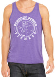 Mens Penguin Power Fitness Muscle Tank Top Shirt - Yoga Clothing for You