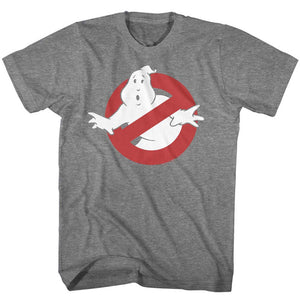 The Real Ghostbusters T-Shirt No Ghost Sign Graphite Heather Tee - Yoga Clothing for You