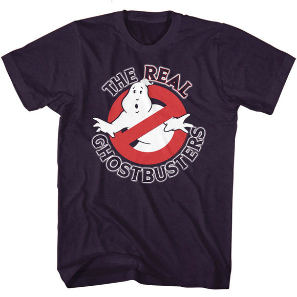 The Real Ghostbusters T-Shirt No Ghost Logo Blackberry Heather Tee - Yoga Clothing for You