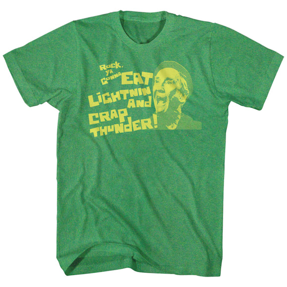 Rocky T-Shirt Eat Lightning And Crap Thunder Mickey Kelly Green Tee - Yoga Clothing for You