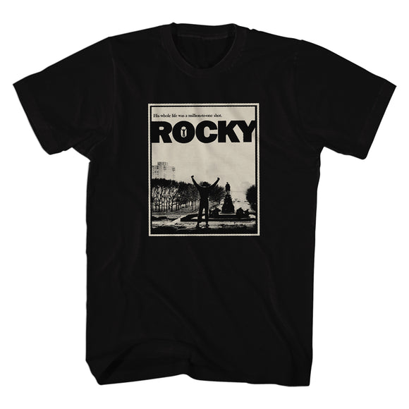 Rocky T-Shirt Million To One Shot Black Tee - Yoga Clothing for You