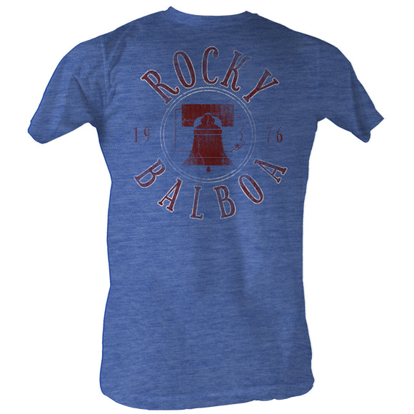 Rocky T-Shirt 1976 Liberty Bell Royal Heather Tee - Yoga Clothing for You