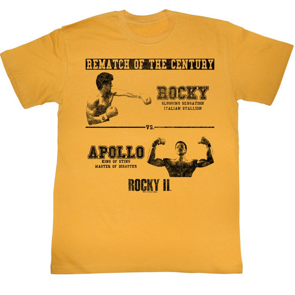 Rocky T-Shirt Rematch Of The Century VS Apollo Ginger Tee