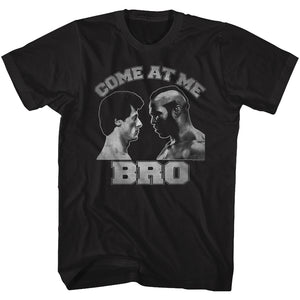Rocky T-Shirt Come At Me Bro Clubber Lang Black Tee - Yoga Clothing for You