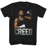 Rocky Creed Training on Speed Bag Black Tall T-shirt
