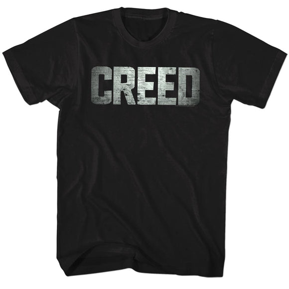 Creed T-Shirt Distressed Logo Black Tee - Yoga Clothing for You