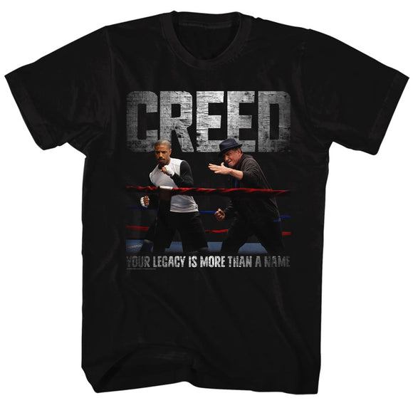Creed Tall T-Shirt Embrace The Legacy Color Black Tee - Yoga Clothing for You