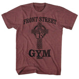 Creed Front Street Gym Maroon Heather T-shirt