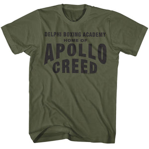 Creed T-Shirt Delphi Boxing Academy Military Green Tee - Yoga Clothing for You