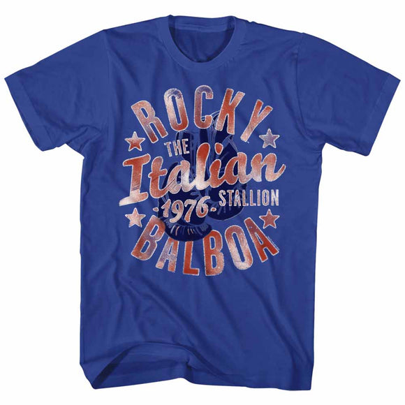 Rocky T-Shirt Italian Stallion 1976 Royal Tee - Yoga Clothing for You