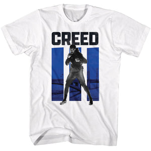 Rocky Adonis Creed Fighting Stance Photo White T-shirt