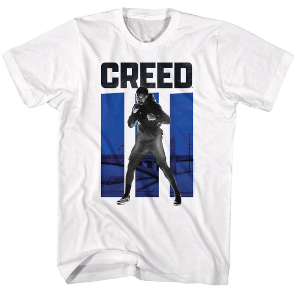 Rocky Adonis Creed Fighting Stance Photo White T-shirt