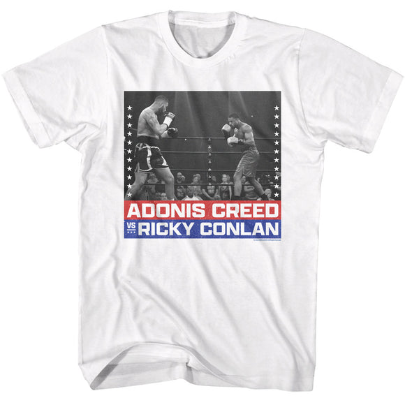 Rocky Creed vs Conlan Boxing White Tall T-shirt