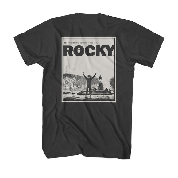Rocky Million to One Shot Smoke T-shirt Front and Back