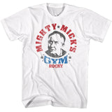 Rocky Vintage Mighty Micks Gym Red White and Blue White T-shirt