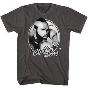 Rocky T-Shirt Clubber Lang B&W Portrait Black Tee - Yoga Clothing for You
