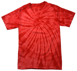 Tie Dye Shirt Multi Color Spider Red T-Shirt