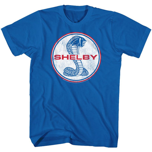 Shelby T-Shirt Vintage Logo Royal Tee - Yoga Clothing for You