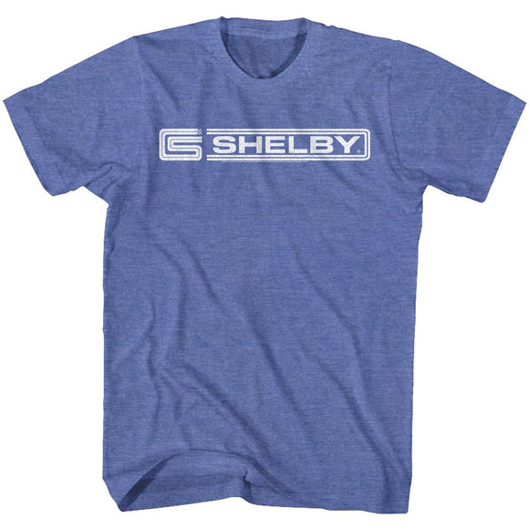 Shelby T-Shirt Badge Emblem Royal Heather Tee - Yoga Clothing for You