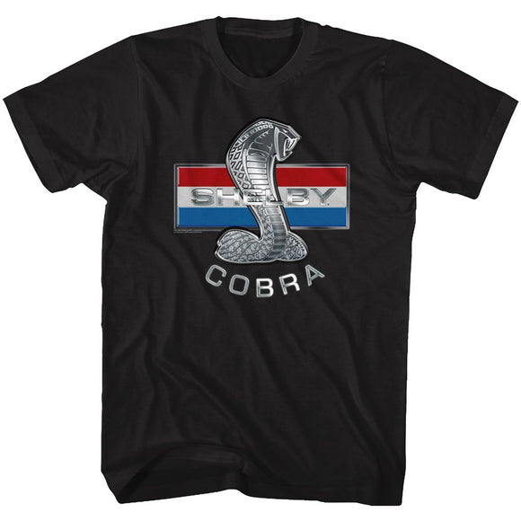 Shelby T-Shirt Cobra Snake Stripes Black Tee - Yoga Clothing for You