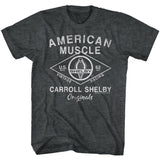 Shelby T-Shirt American Muscle Originals Black Heather Tee - Yoga Clothing for You