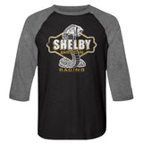 Shelby T-Shirt American Racing Black/Grey Raglan Tee - Yoga Clothing for You